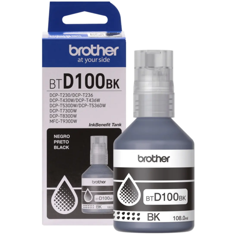 Tinta Brother Btd100bk Negro 108.0ml T430w / T730dw - Btd100bk