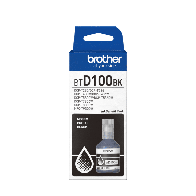 Tinta Brother Btd100bk Negro 108.0ml T430w / T730dw - Btd100bk