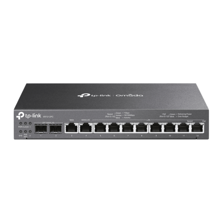 TP-LINK - ROUTER VPN 8 PUERTOS LAN + 1 WAN + 1 LAN/WAN GIGABITE 3 EN 1 TPLINK OMADA - All - 4122 - TP-ER7212PC