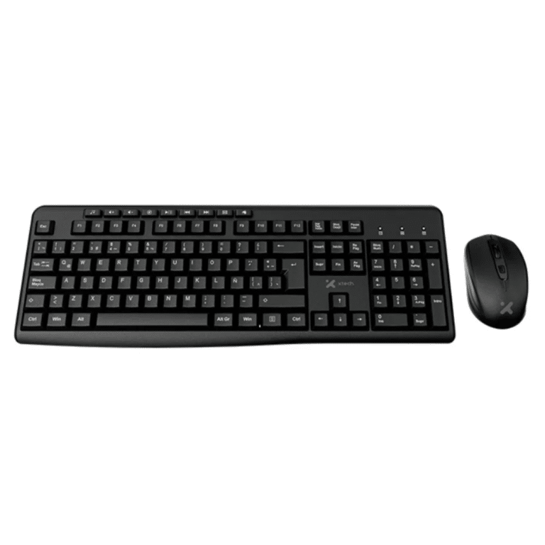 Xtech - Keyboard and mouse set - Wireless - Spanish - USB - Black - 2.4 GHz - Black XTK-311S - Periféricos - Teclados y Teclados de Números - XTK-311S