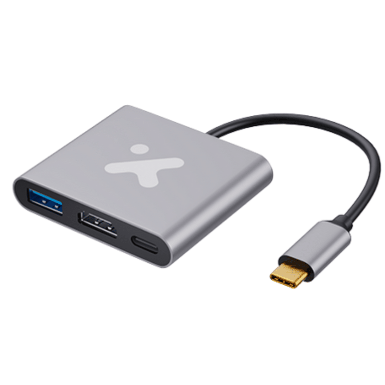 Xtech - Video adapter - USB Type C - HDMI (f) Type C(f) USB 3.0(f) - Aluminum - 3 in one XTC-566 - Accesorios para Computadores - Cables - XTC-566