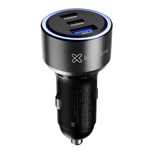 Klip Xtreme KCC-060 - Car power adapter - 60 Watt - 2 x 24 pin USB-C / 9 pin USB Type A - Cellular phone / Tablet - Car - Para Smartphones, tablets, small devices - Celulares - Baterías y Cargadores - KCC-060