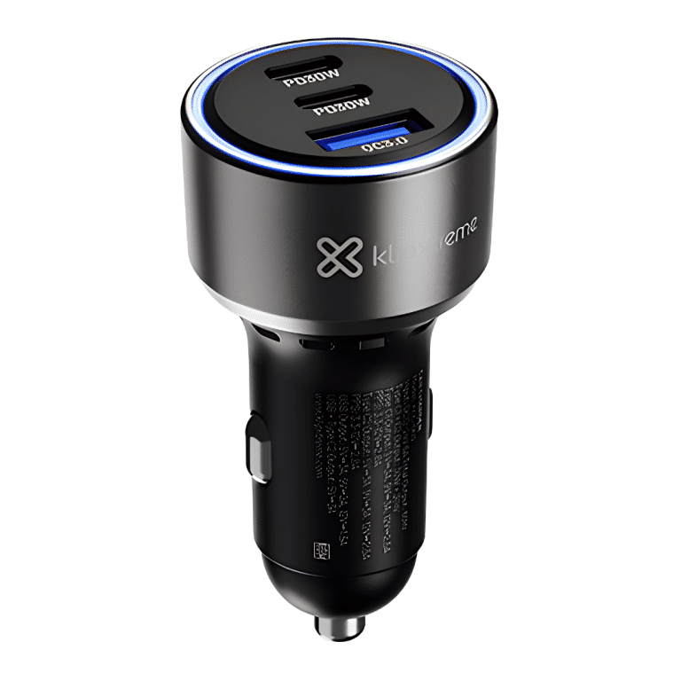Klip Xtreme KCC-060 - Car power adapter - 60 Watt - 2 x 24 pin USB-C / 9 pin USB Type A - Cellular phone / Tablet - Car - Para Smartphones, tablets, small devices - Celulares - Baterías y Cargadores - KCC-060