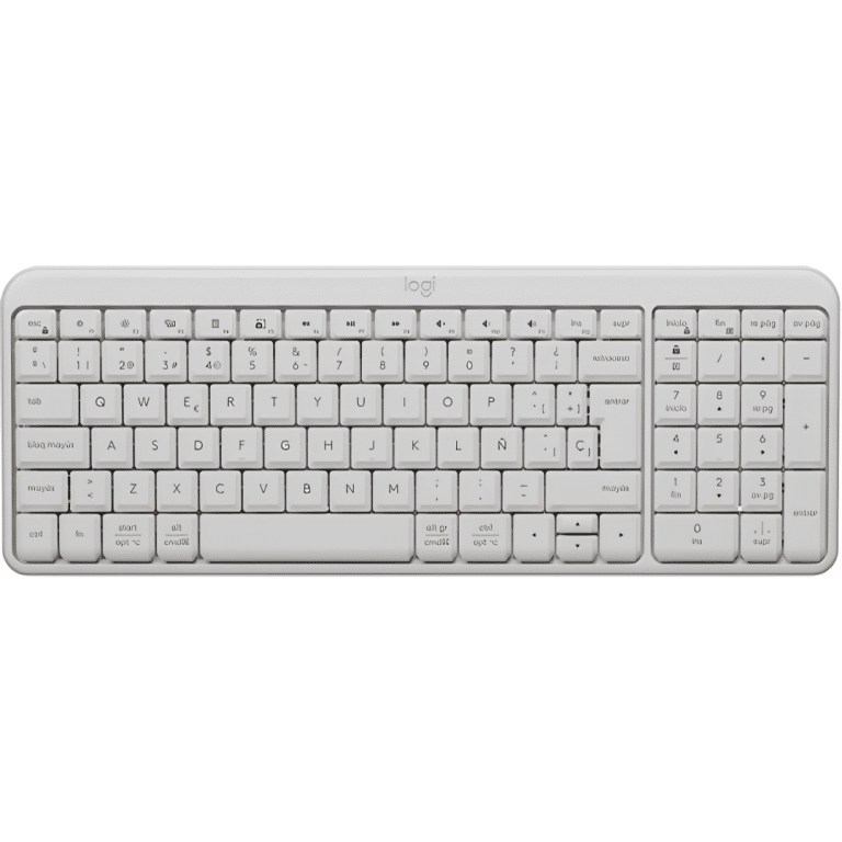 Teclado Logitech/k250/compacto/bluetooth/wireless/incly.num-pad/ajustable 7grados/off White - 097855204653 - 920-013446