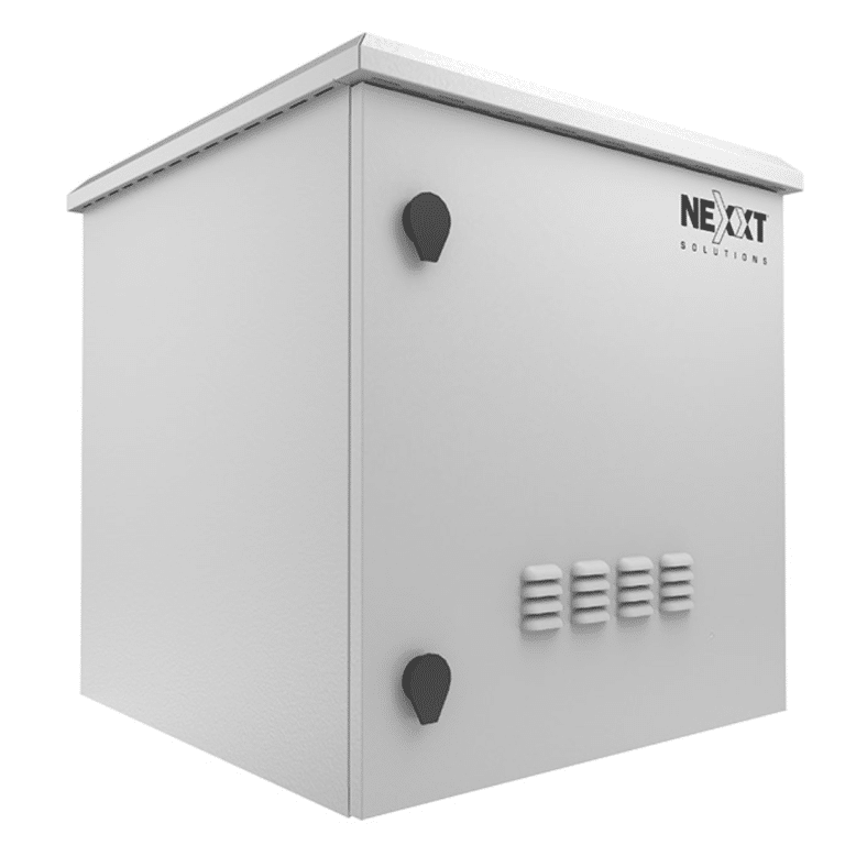 Nexxt Solutions Infrastructure - Outdoor Pole Mount Cabinet - SPCC steel - Light gray powder coat - Incluye acc montaj barra tierr - Redes - Paneles, Gabinetes y Cajas de Redes - NPC-O6U66P
