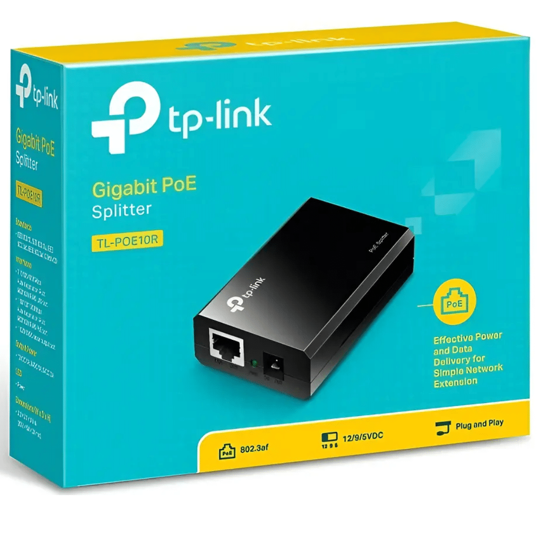 Adaptador Tp-link Splitter Poe Gigabit Plug And Play - Redes - TL-POE10R V5 (4)