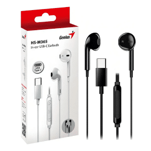 Audifono Con Microfono Genius Hs-m365 In-ear Usb-c Negro - Headset - 31710030400