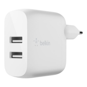 Belkin - - 24 vatios - 4.8 A - 2 conectores de salida (2 x USB) - Celulares - Baterías y Cargadores - WCB002dqWH