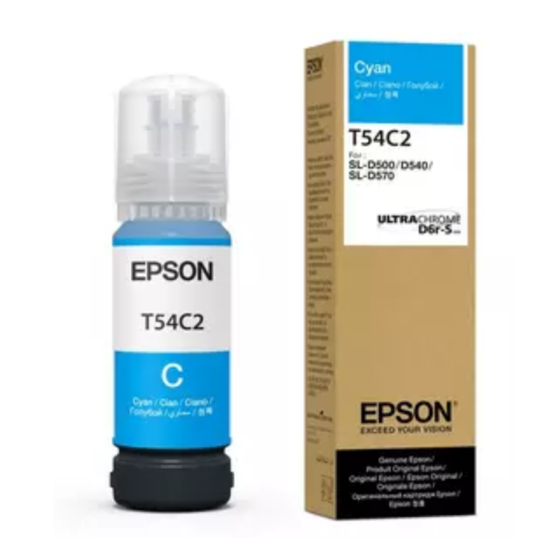 Botella Epson Ultrachrome T54c Light Cyan Surelab D570 70ml - Suministros - T54C520