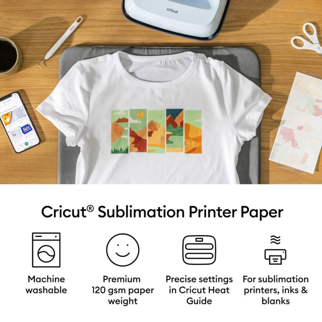 CRICUT SUBLIMATION PAPER 8.5X11IN (101) BULK - 2012014