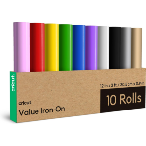 CRICUT Value Iron-on - Rainbow Sampler - 12x12 in (10)  - 2012093