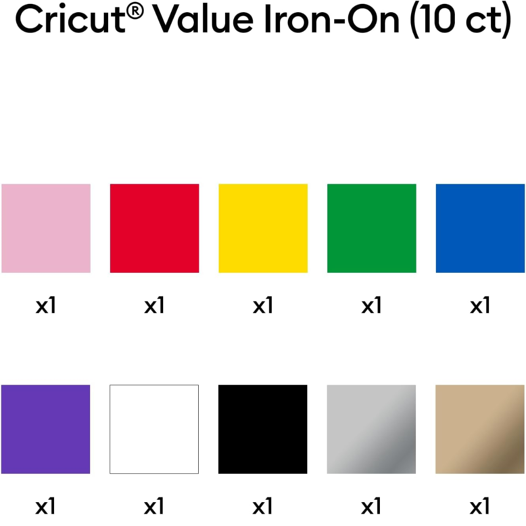 CRICUT Value Iron-on - Rainbow Sampler - 12x12 in (11) - 2012093