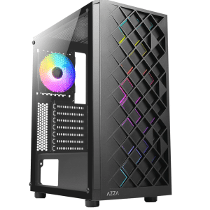 Case Azza  Csaz-280b Spectra Gaming Mid-tower Atx Tempered Glass Black - Chasis - CSAZ-280B