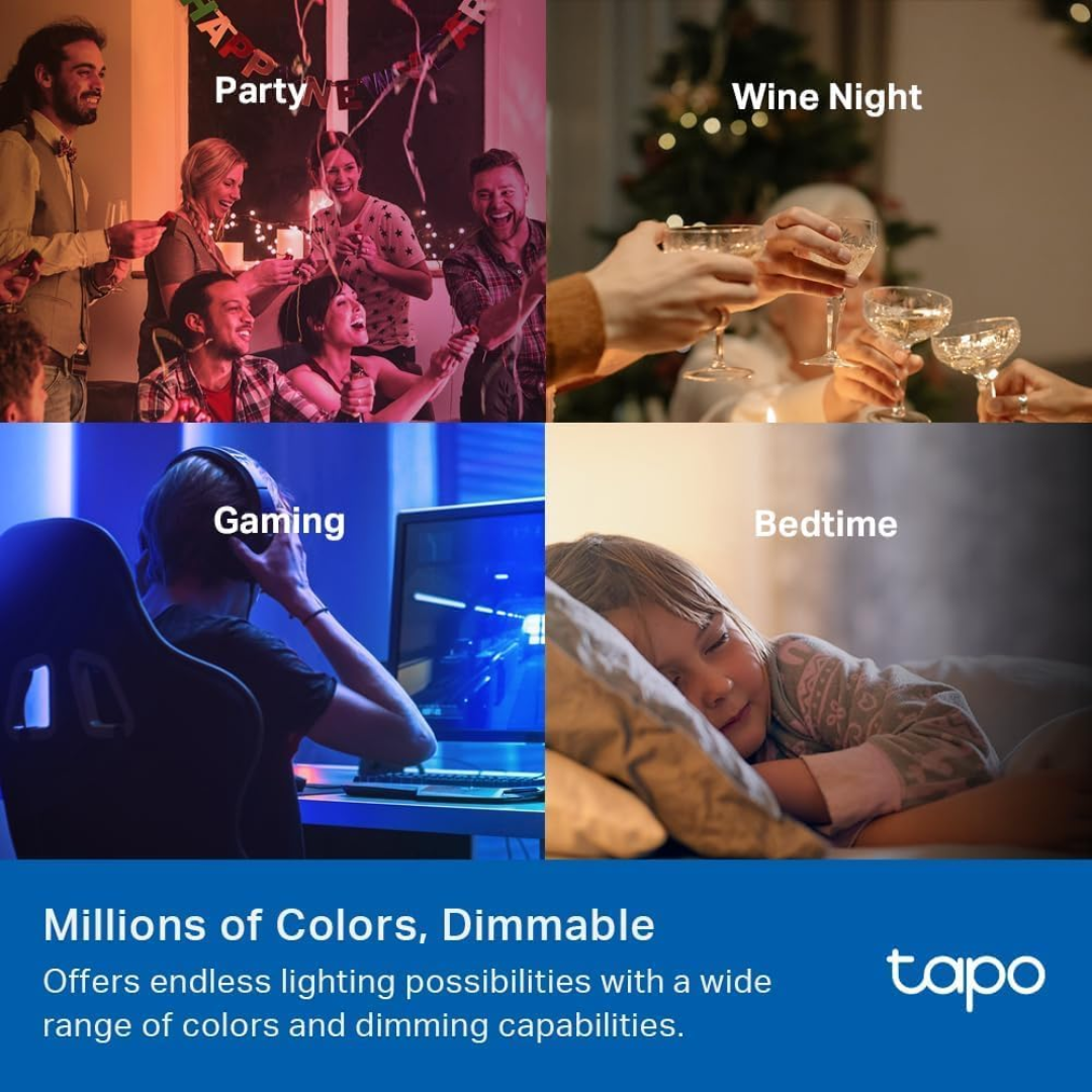 Foco Inteligente Tp-link Tapo Smart Wifi Light Multicolor 1055 Lum Control Por Voz (1 Pack) - Acceso (5)