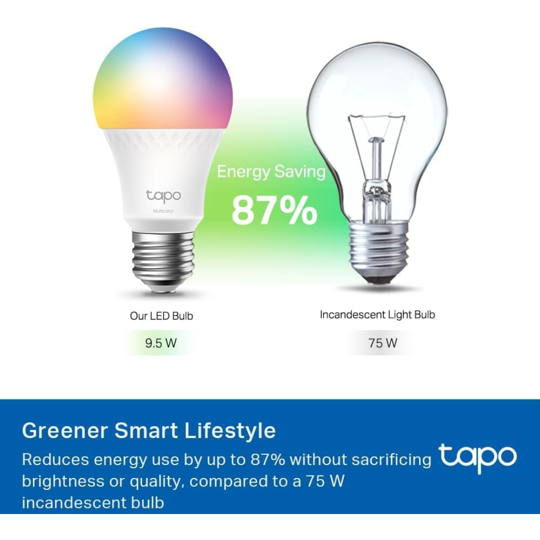 Foco Inteligente Tp-link Tapo Smart Wifi Light Multicolor 1055 Lum Control Por Voz (1 Pack) - Acceso (6)