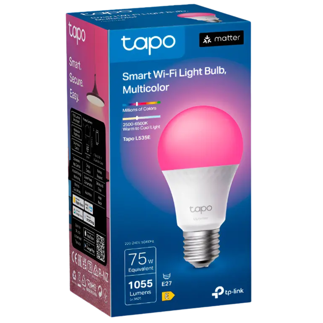 Foco Inteligente Tp-link Tapo Smart Wifi Light Multicolor 1055 Lum Control Por Voz (1 Pack) - Acceso