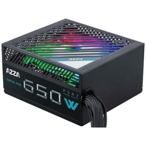 Fuente De Poder Azza Psaz-650w 650w 80 Plus Bronze Negro - Fuente De Poder