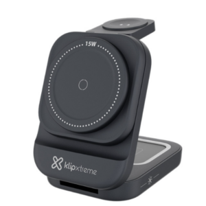 Klip Xtreme KDC-150 - Charging stand / battery charger - 15 Watt - 24 pin USB-C - Cellular phone / Wireless earbuds / Apple AirPods / Apple Watch - Wireless - Para Smartphones - Celulares - Baterías y Cargadores - KDC-150