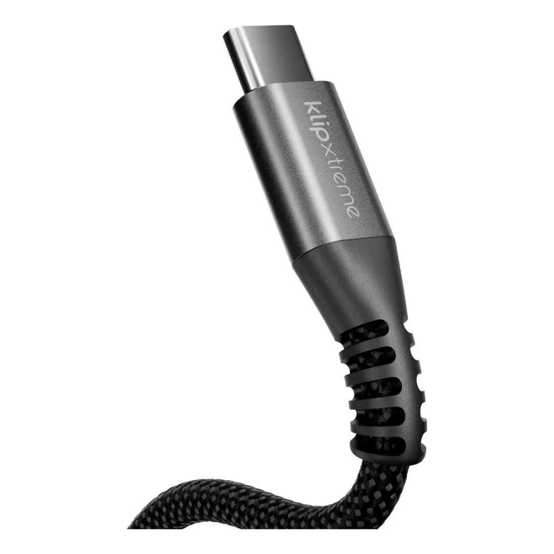 Klip Xtreme - USB cable - 24 pin USB-C - 3 m - Black - 240W Braided Fast Charging (3)