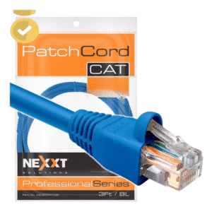 Nexxt - Cable de interconexión - RJ-45 (M) a RJ-45 (M) - 15.2 m - UTP - CAT 5e - moldeado, trenzado - azul - Redes - Cables - AB360NXT57