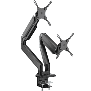 SIIG SIIG AC CE-MT6911-S1 Dual 43 Mechanical Spring Monitor Arm Mount Gray Retail AC 306590 CE-MT6911-S1