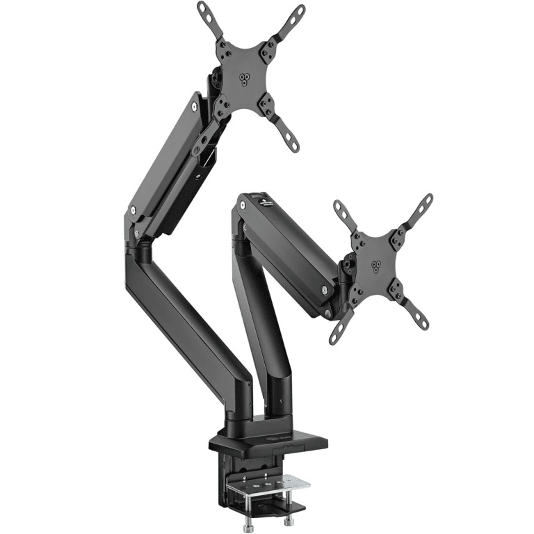 SIIG SIIG AC CE-MT6911-S1 Dual 43 Mechanical Spring Monitor Arm Mount Gray Retail AC 306590 CE-MT6911-S1