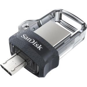 SanDisk Ultra Dual - Unidad flash USB - 128 GB - USB 3.0 / micro USB - Memorias - Unidades Flash USB - SDDD3-128G-G46