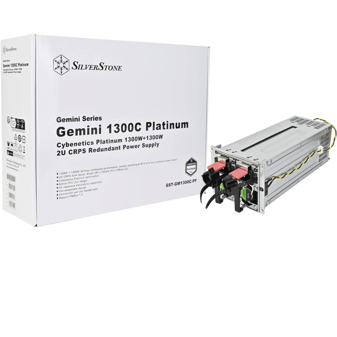 Silverstone MCE Cases Silverstone PS GM1300C-PF 1300W Cybenetics Platinum 2U CRPS Redundant PS PS 299534 (6)