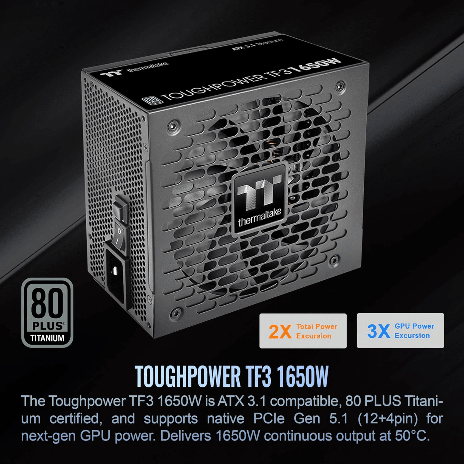 Thermaltake Thermaltake PS PS-TPD-1650FNFATU-1 1650W Toughpower TF3 ATX 3.1 Retail PS 306428 PS-TPD-1650FNF (3)