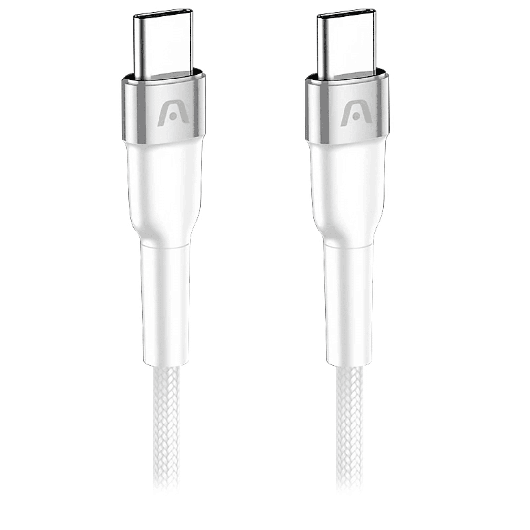Wall Charger Dual Argom Volta P40 Fast Charge 2 Cont Type-c Usb-a W-cable Blanco - Accesorios - ARG-AC-0