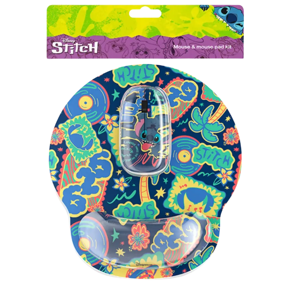 Xtech - XTM-DKT1ST - Mouse and mouse pad kit - 2.4 GHz - Wireless - Stitch KT1ST - D