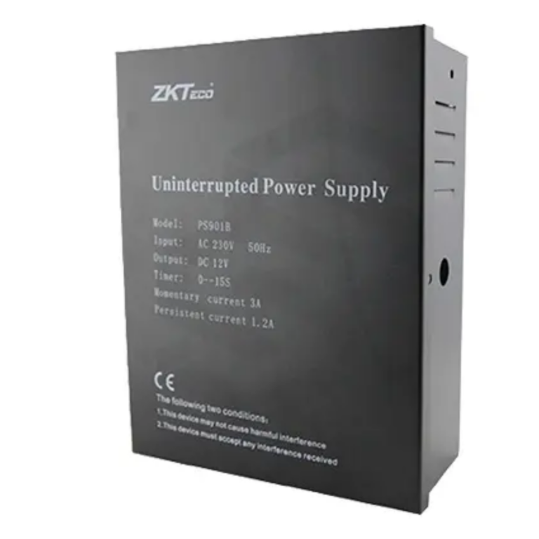 ZKTECO - FUENTE PARA CONTROL DE ACCESO 12VDC, 2AMP CONTINUOS O 5 AMP MOMENTANEOS - All - 3829 - ZK-P1205-B3