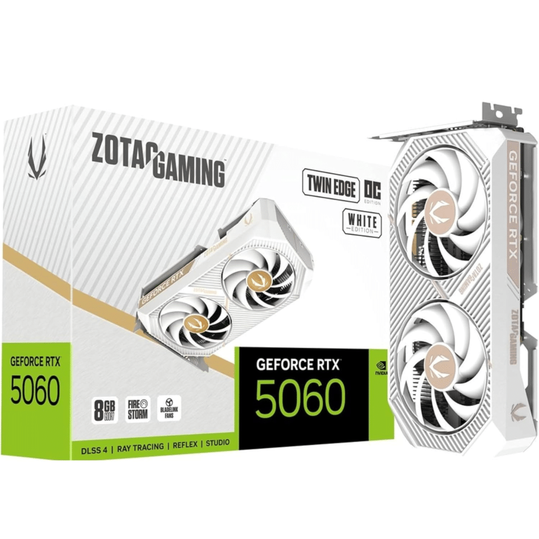 Zotac ZOTAC VCX ZT-B50610Q-10A GeForce RTX 5060 Ti 8GB Twin Edge OC White 8GB GDDR7 VC 305511 ZT-B50610Q-10A (1)