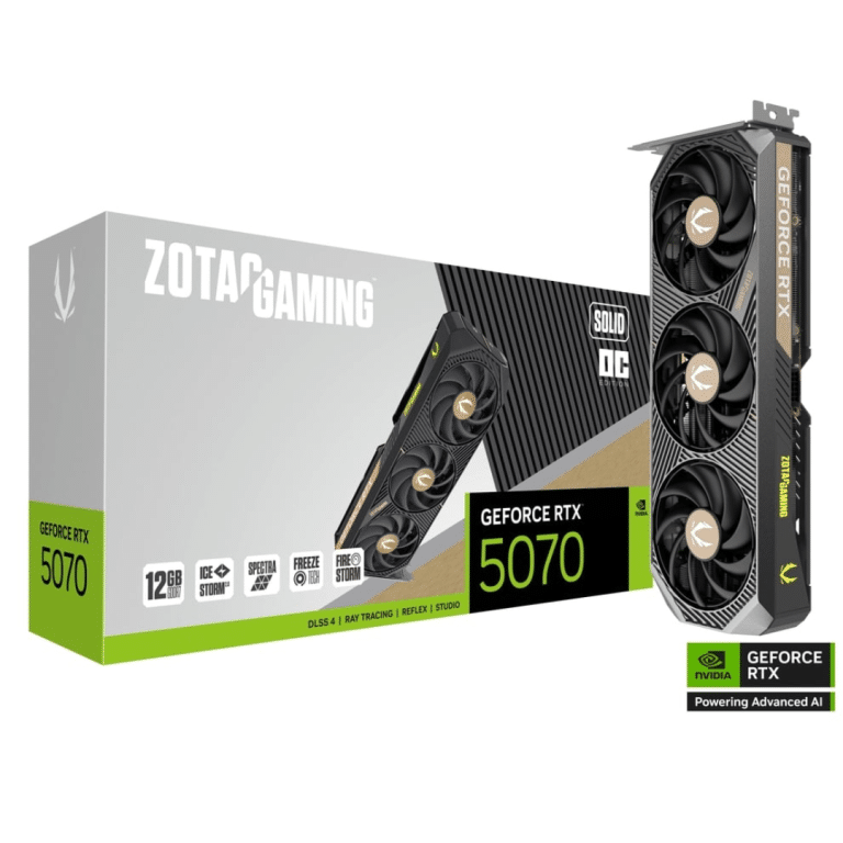 Zotac ZOTAC VCX ZT-B50700J-10A GeForce RTX 5070 SOLID OC 12GB GDDR7 192bit Retail VC 305468 ZT-B50700J-10A