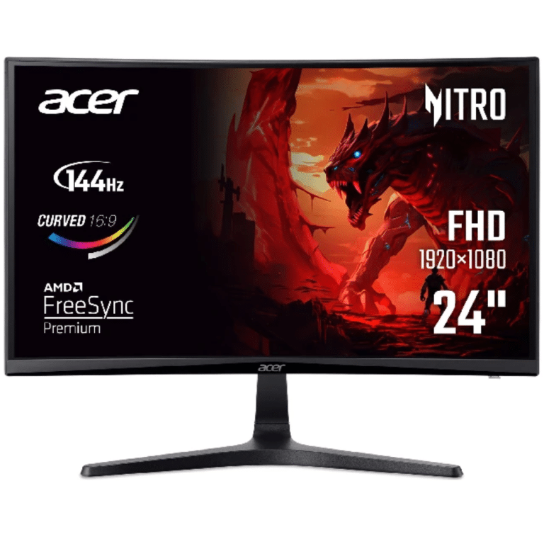 Acer 24" Fhd Curved 144hz - New Factory Sealed - 1 Year Manufacturer Warranty - UM.UE0AA.006
