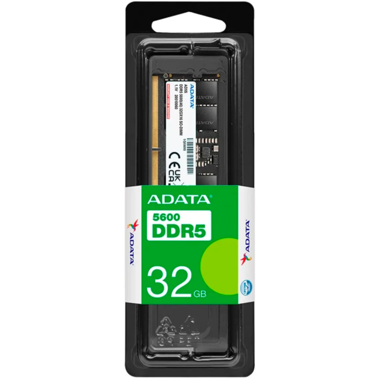 Adata AD5E560032G20-BHYA 32GB DDR5 5600 2048x8 ECC U-DIMM Memory Module | SKU AD5E56-32B - MEM - AD5E56-32B - ADATA - AD5E560032G20-BHYA