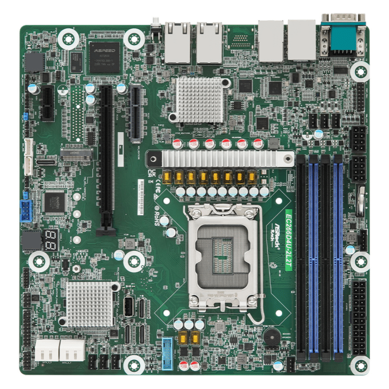 ASRock Inc. ASRock SV MB EC266D4U-2L2T C266 Single Socket V1 S1700 128G MicroATX Brown Box MB 282198 EC266D4U-2L2T