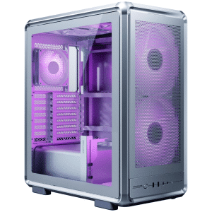 Case Cooler Master/mid Tower Masterframe 500 Mesh Silver 2x200mm Arg Front 1x120mm Rear - 884102133176 - MF500M-SHNN-S01