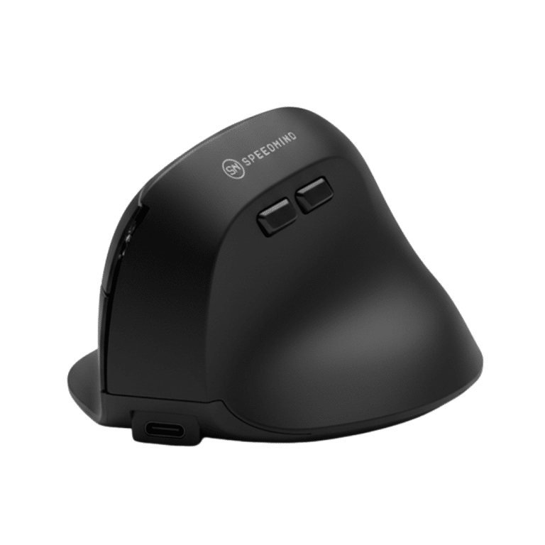 Mouse Speedmind/wireless 2.4ghz Y Bt Vertical Ergonomico /recargable /6 Botones /negro - 3832634122554 - SMKCM04