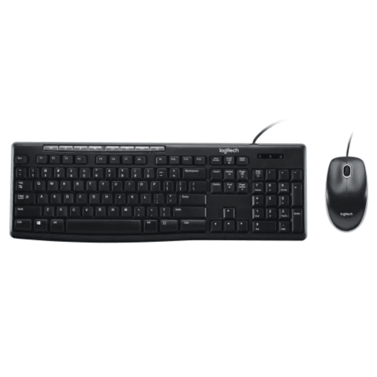 Combo Logitech/teclado Y Mouse Mk200/usb/altura Ajustable/num-pad/teclas Concavas - 097855067180 - 920-002716