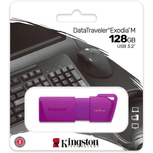 Flash Memory 128gb Kingston Kc-u2l128-7lp Exodia Usb 3.2 Neon Purple - Kc-u2l128-7lp