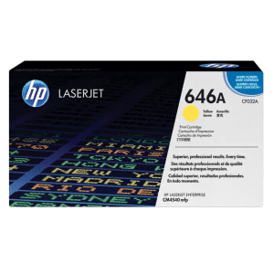 Hp 646a Cf032ac Yellow High Yield Toner Genuine : 12.5k, Hp Laserjet Cm4540 Mfp, Seller Warranty - New Factory Sealed - 90 Day Warranty - CF032AC