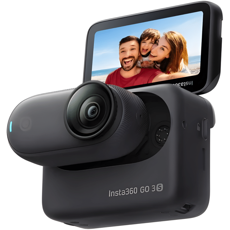 Insta360 Go 3s 4k Mini Wearable Action Camera 128gb Action Bundle Midnight Black - New Factory Sealed - Balance of Manufacturer Warranty - CINSAATA