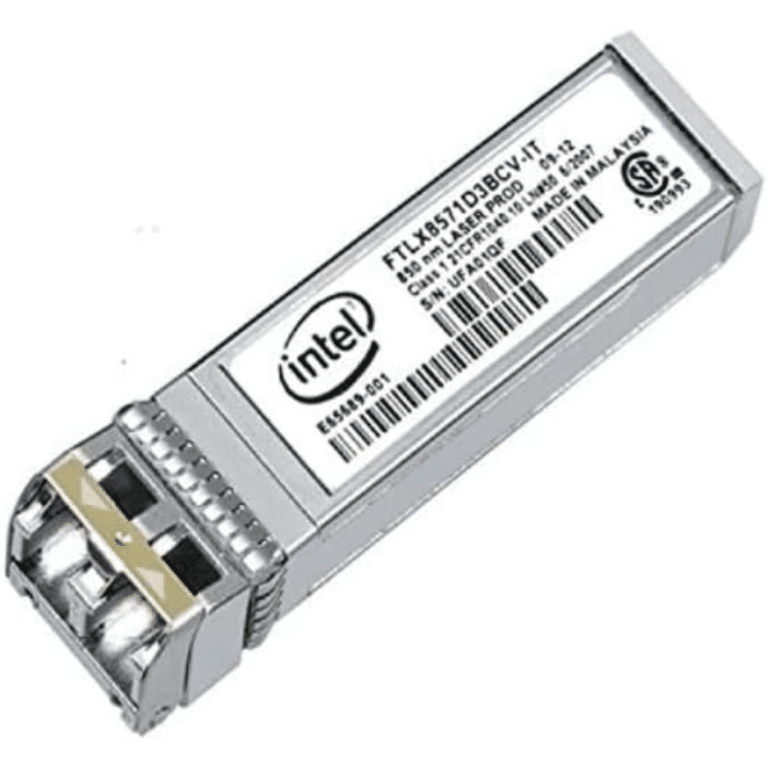 Intel Intel Ethernet SFP+ LR (Long Range 10km) Optical Tranceiver module Brown Box NT 84569 E10GSFPLR