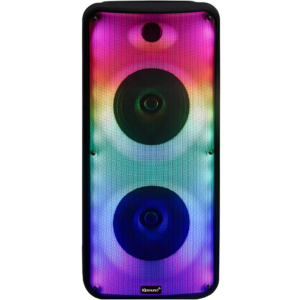 Iq Sound Fire Box - 2 X 8" Portable Bluetooth® 5.0 Speaker Tws / Fire Led Light Show / Usb-micro Sd-aux In / Fm Radio / 1 Mic Input / Rechargeable / R-c And Wire Mic Included / Rms Power 12w(must Be Purchased In Packs Of 10) - New Factory Sealed - 1 Year Manufacturer Warranty - IQ-7188DJBT