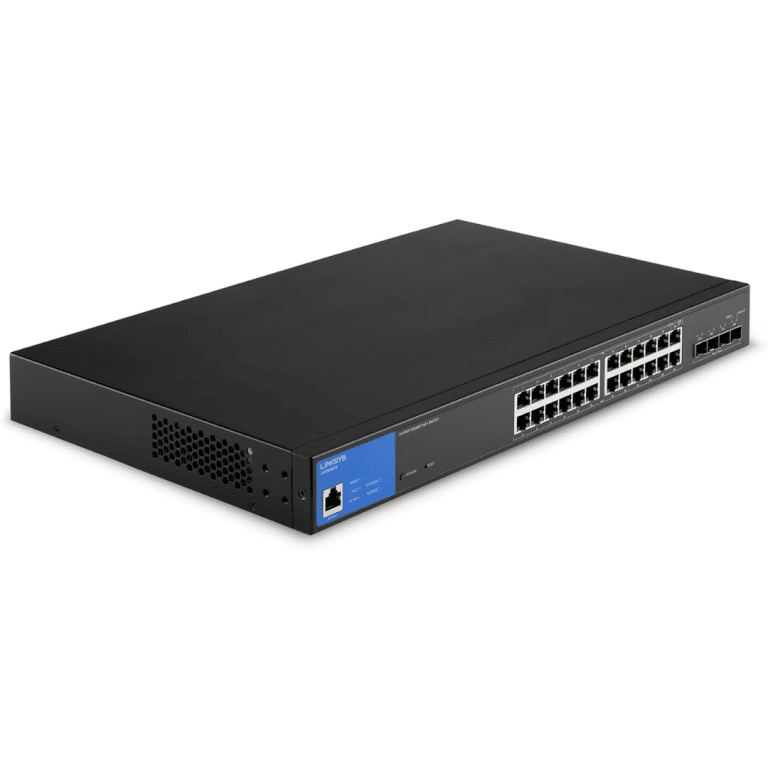 Linksys 24 Port Managed Poe + Switch W/ 4 Sfp + 410 W - New Factory Sealed - 1 Year Manufacturer Warranty - LGS328MPC