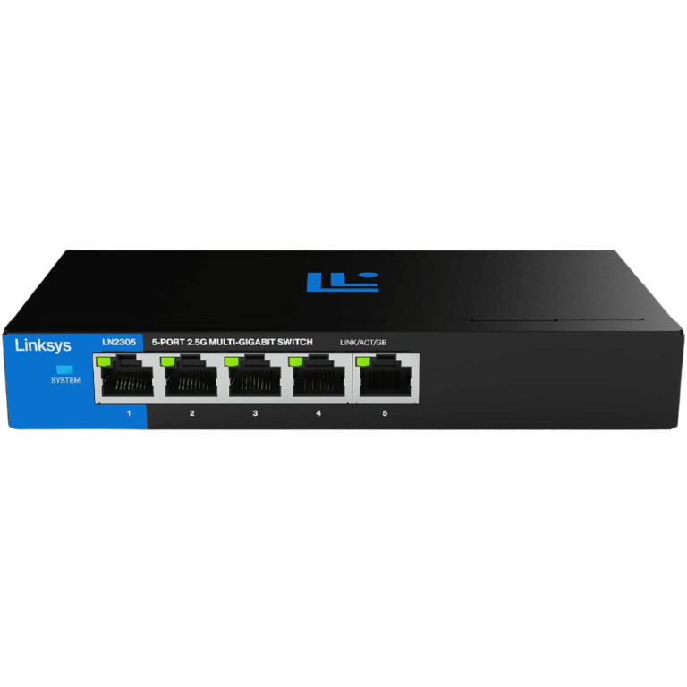 Linksys 5 Port Multi Gigabit - New Factory Sealed - 1 Year Manufacturer Warranty - LN2305-NA