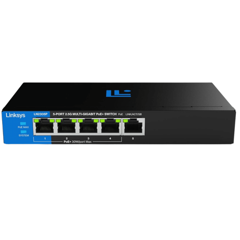 Linksys 5 Port Poe Multi Gigabit - New Factory Sealed - 1 Year Manufacturer Warranty - LN2305P-NA
