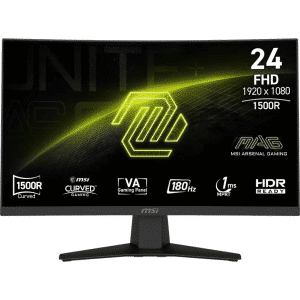 Monitor Msi Mn Mag 24” 244c 24 Va Fhd 1920x1080 16:9 1ms 4ms 180hz Hdmi Dp Retail Mn 296607 Mag244c
