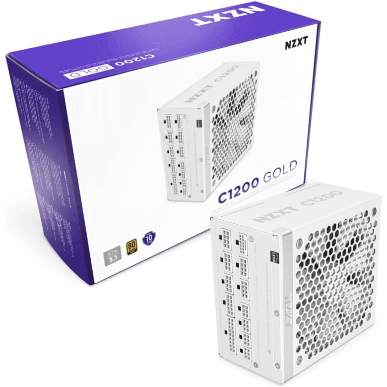 NZXT NZXT PS PA-2G2BW-US 1200W ATX3.1 80Plus Gold Fully Modular White Retail PS 287060 PA-2G2BW-US
